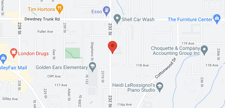 map of 34 11870 232ND STREET
